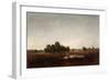 Landscape with Marsh (Oil on Cradled Panel)-Theodore Rousseau-Framed Premium Giclee Print