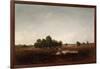 Landscape with Marsh (Oil on Cradled Panel)-Theodore Rousseau-Framed Giclee Print