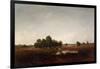 Landscape with Marsh (Oil on Cradled Panel)-Theodore Rousseau-Framed Giclee Print