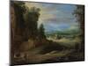 Landscape with Men Playing 'Mail À La Chicane', 1624-Paul Brill-Mounted Giclee Print