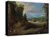 Landscape with Men Playing 'Mail À La Chicane', 1624-Paul Brill-Stretched Canvas