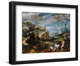 Landscape with Mercury and Argus, c.1570-Flemish School-Framed Giclee Print
