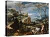 Landscape with Mercury and Argus, c.1570-Flemish School-Stretched Canvas