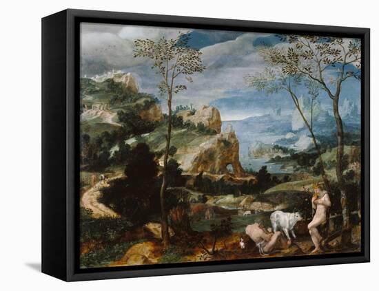 Landscape with Mercury and Argus, c.1570-Flemish School-Framed Stretched Canvas