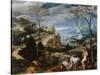 Landscape with Mercury and Argus, c.1570-Flemish School-Stretched Canvas