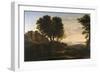 Landscape with Mercury and Battus, 1663-Claude Lorraine-Framed Giclee Print