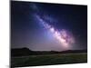 Landscape with Milky Way. Night Sky with Stars at Mountains.-Denis Belitsky-Mounted Photographic Print