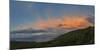 Landscape with moody sky at sunset above Kealakekua Bay, South Kona, Hawaii Islands, USA-Panoramic Images-Mounted Photographic Print