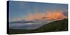 Landscape with moody sky at sunset above Kealakekua Bay, South Kona, Hawaii Islands, USA-Panoramic Images-Stretched Canvas