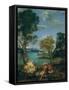 Landscape with Moses and the Burning Bush, 1610-16-Domenichino-Framed Stretched Canvas