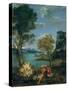 Landscape with Moses and the Burning Bush, 1610-16-Domenichino-Stretched Canvas