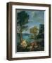 Landscape with Moses and the Burning Bush, 1610-16-Domenichino-Framed Giclee Print