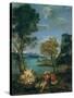 Landscape with Moses and the Burning Bush, 1610-16-Domenichino-Stretched Canvas