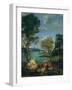 Landscape with Moses and the Burning Bush, 1610-16-Domenichino-Framed Giclee Print