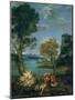 Landscape with Moses and the Burning Bush, 1610-16-Domenichino-Mounted Giclee Print