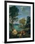 Landscape with Moses and the Burning Bush, 1610-16-Domenichino-Framed Giclee Print