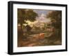 Landscape with Moses Saved from the River Nile-Etienne Allegrain-Framed Giclee Print