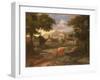 Landscape with Moses Saved from the River Nile-Etienne Allegrain-Framed Giclee Print