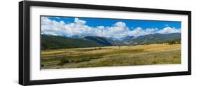 Landscape with mountain in background, Moraine Park, Rocky Mountain National Park, Colorado, USA-null-Framed Photographic Print