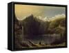 Landscape with Mountains and Lake-George Heriot-Framed Stretched Canvas