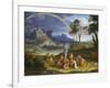 Landscape with Noah Offering a Sacrifice of Gratitude, 1803-Joseph Anton Koch-Framed Giclee Print