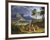 Landscape with Noah Offering a Sacrifice of Gratitude, 1803-Joseph Anton Koch-Framed Giclee Print