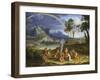 Landscape with Noah Offering a Sacrifice of Gratitude, 1803-Joseph Anton Koch-Framed Giclee Print