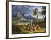 Landscape with Noah Offering a Sacrifice of Gratitude, 1803-Joseph Anton Koch-Framed Giclee Print