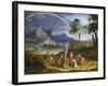 Landscape with Noah Offering a Sacrifice of Gratitude, 1803-Joseph Anton Koch-Framed Giclee Print