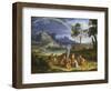 Landscape with Noah Offering a Sacrifice of Gratitude, 1803-Joseph Anton Koch-Framed Giclee Print