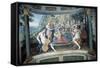 Landscape with Nymph Musicians-null-Framed Stretched Canvas