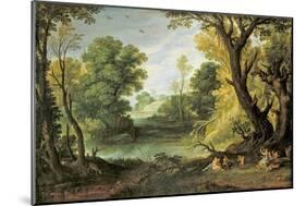 Landscape with Nymphs and Satyrs, 1623-Paul Brill Or Bril-Mounted Giclee Print