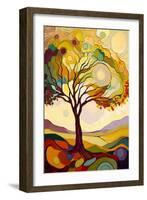 Landscape with Oak Tree-Avril Anouilh-Framed Art Print