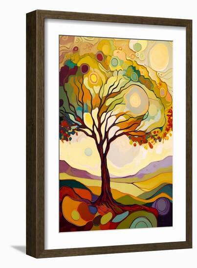 Landscape with Oak Tree-Avril Anouilh-Framed Art Print