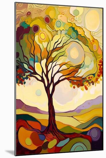 Landscape with Oak Tree-Avril Anouilh-Mounted Art Print