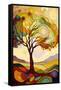 Landscape with Oak Tree-Avril Anouilh-Framed Stretched Canvas