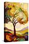 Landscape with Oak Tree-Avril Anouilh-Stretched Canvas