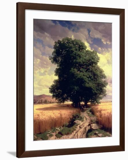 Landscape with Oaks, 1859-Alexandre Calame-Framed Giclee Print