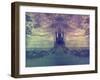 Landscape with Old Castle at Night-JackyBrown-Framed Art Print