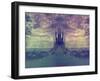 Landscape with Old Castle at Night-JackyBrown-Framed Art Print