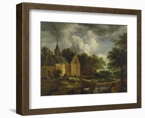 Landscape with Old Church-Jacob Isaacksz Van Ruisdael-Framed Giclee Print