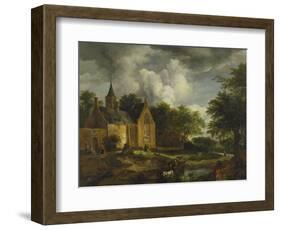 Landscape with Old Church-Jacob Isaacksz Van Ruisdael-Framed Giclee Print