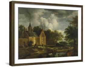 Landscape with Old Church-Jacob Isaacksz Van Ruisdael-Framed Giclee Print