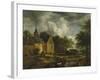 Landscape with Old Church-Jacob Isaacksz Van Ruisdael-Framed Giclee Print