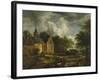 Landscape with Old Church-Jacob Isaacksz Van Ruisdael-Framed Giclee Print