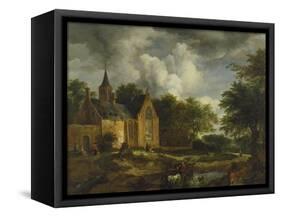 Landscape with Old Church-Jacob Isaacksz Van Ruisdael-Framed Stretched Canvas