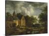 Landscape with Old Church-Jacob Isaacksz Van Ruisdael-Stretched Canvas