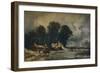 Landscape with Old Cottages: Winter, 1833-William James Muller-Framed Giclee Print