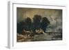 Landscape with Old Cottages: Winter, 1833-William James Muller-Framed Giclee Print