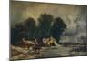 Landscape with Old Cottages: Winter, 1833-William James Muller-Mounted Giclee Print